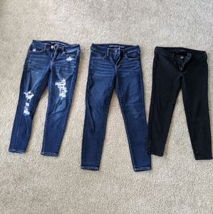 American Eagle Short and X-Short Jeans 3 pairs
